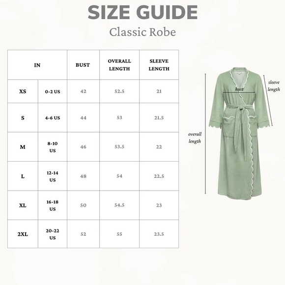 Heidi Carey White Hummingbird Classic Robe. 100 % Cotton - Picture 12 of 12